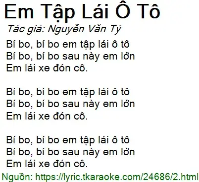 Bài Hát Em Lái Xe Ô Tô: Bí Quyết Dạy Trẻ Về Giao Thông Từ Sớm
