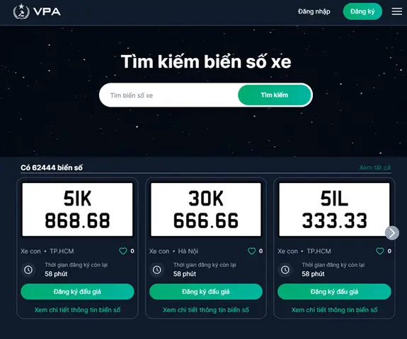 Đấu Giá Biển Số Xe Ô Tô Đấu Giá Biển Số Xe Ô Tô