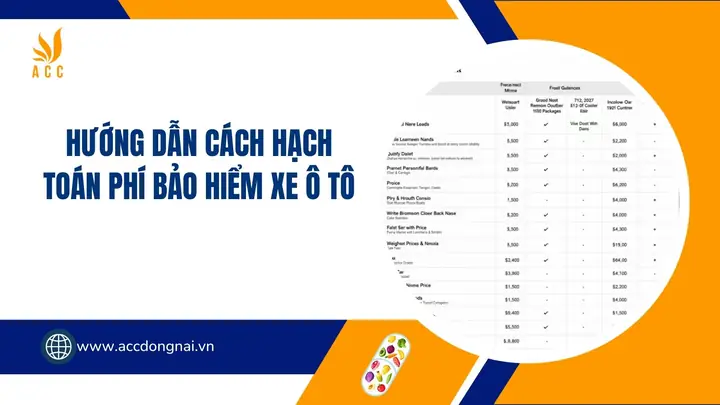 Hạch Toán Tiền Bảo Hiểm Xe Ô Tô Hạch Toán Tiền Bảo Hiểm Xe Ô Tô