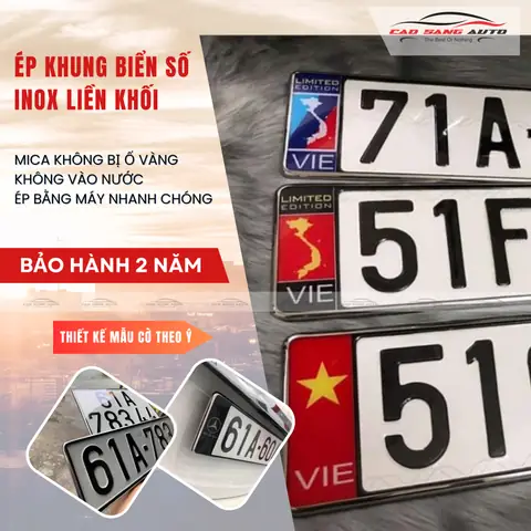 Khung Biển Số Xe Ô Tô Inox Khung Biển Số Xe Ô Tô Inox