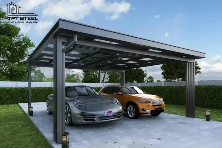 Nhà Để Xe Ô Tô Khung Thép: Đánh Giá Chi Tiết Ưu Nhược Điểm Và So Sánh Giải Pháp