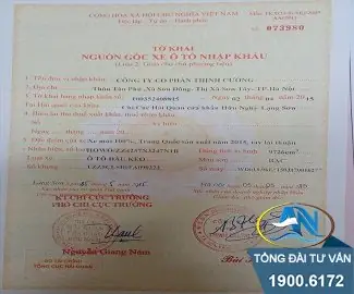 Tờ Khai Nguồn Gốc Xe Ô Tô Nhập Khẩu: Vai Trò Và Quy Trình Đầy Đủ Tờ Khai Nguồn Gốc Xe Ô Tô Nhập Khẩu: Vai Trò Và Quy Trình Đầy Đủ