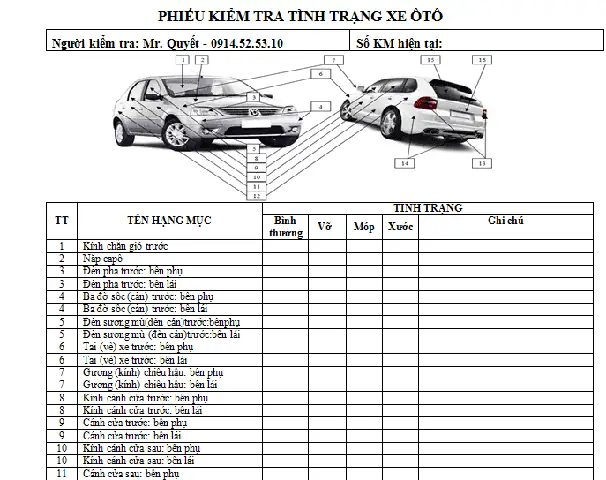 Biên Bản Kiểm Tra Kỹ Thuật Xe Ô Tô: Hướng Dẫn Chi Tiết Từ A Đến Z Biên Bản Kiểm Tra Kỹ Thuật Xe Ô Tô: Hướng Dẫn Chi Tiết Từ A Đến Z