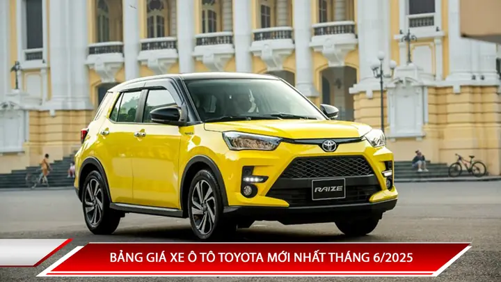 Bảng Giá Xe Toyota Tháng 6/2026: Cập Nhật Toàn Diện Từ Raize Đến Alphard Bảng Giá Xe Toyota Tháng 6/2026: Cập Nhật Toàn Diện Từ Raize Đến Alphard