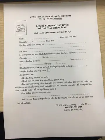 Hồ Sơ Thi Bằng Lái Xe Ô Tô B1: Hướng Dẫn Chuẩn Từ A Đến Z