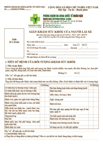 Khám Sức Khỏe Lái Xe Ô Tô Ở Đâu: Hướng Dẫn Chi Tiết Từ A-z Khám Sức Khỏe Lái Xe Ô Tô Ở Đâu: Hướng Dẫn Chi Tiết Từ A-z