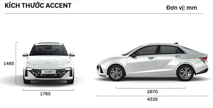 Kích Thước Hyundai Accent Chi Tiết Từng Thế Hệ Và Ảnh Hưởng Thực Tế