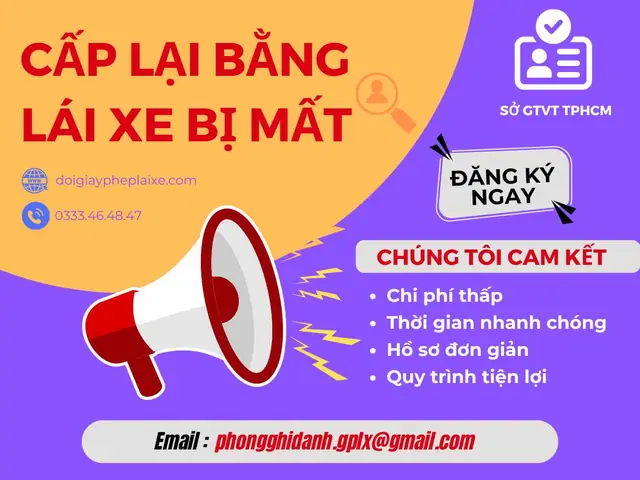 Làm Lại Bằng Lái Xe Ô Tô Bị Mất Tphcm Làm Lại Bằng Lái Xe Ô Tô Bị Mất Tphcm