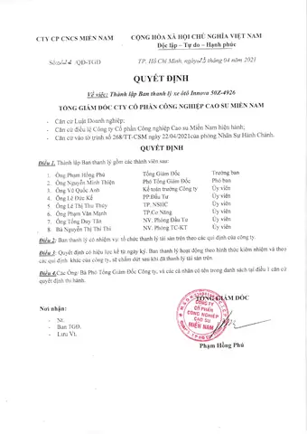 Quyết Định Thanh Lý Xe Ô Tô Của Công Ty Quyết Định Thanh Lý Xe Ô Tô Của Công Ty