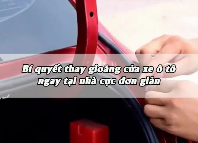 Thay Gioăng Cửa Ô Tô Tại Nhà: Hướng Dẫn Chi Tiết Từ A Đến Z Thay Gioăng Cửa Ô Tô Tại Nhà: Hướng Dẫn Chi Tiết Từ A Đến Z