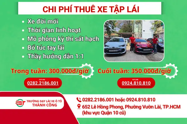 Thuê Xe Ô Tô Tập Lái: Hướng Dẫn Toàn Diện Từ A Đến Z Thuê Xe Ô Tô Tập Lái: Hướng Dẫn Toàn Diện Từ A Đến Z