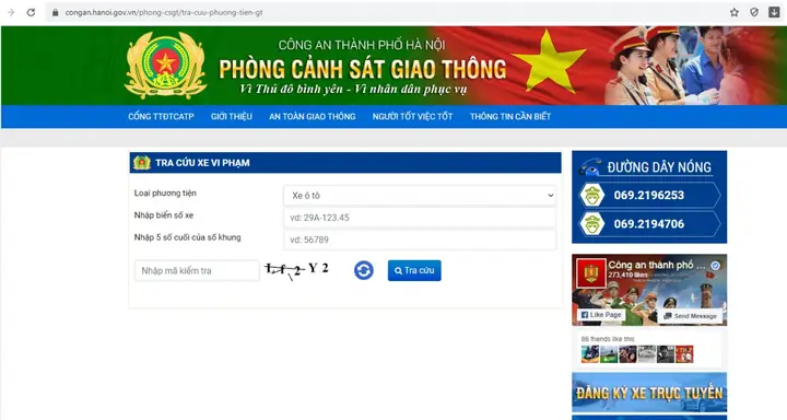 Tra Cứu Phạt Nguội Xe Ô Tô Tại Hà Nội