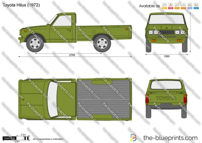 1975 Toyota Hilux Blueprint