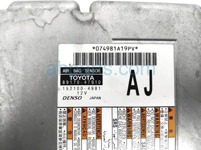 Airbag Toyota Accident