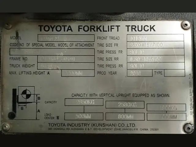 Catalogue Toyota 6fd25 Catalogue Toyota 6fd25