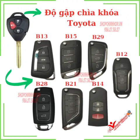 Chìa Khoá Gập Toyota Chìa Khoá Gập Toyota