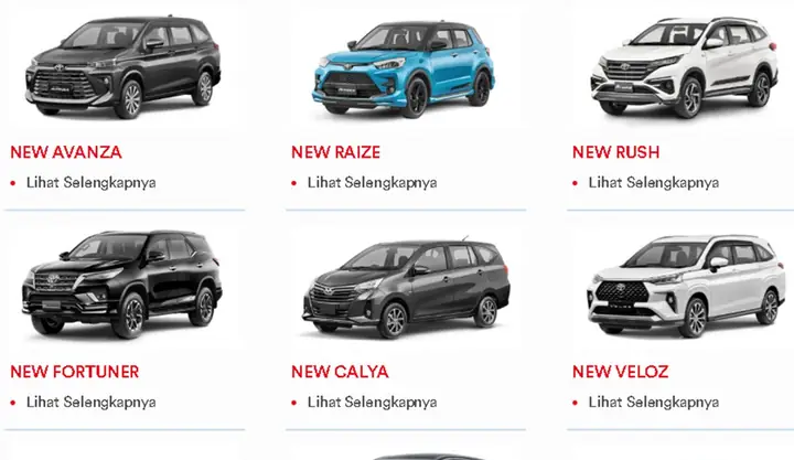 Harga Mobil Toyota Harga Mobil Toyota