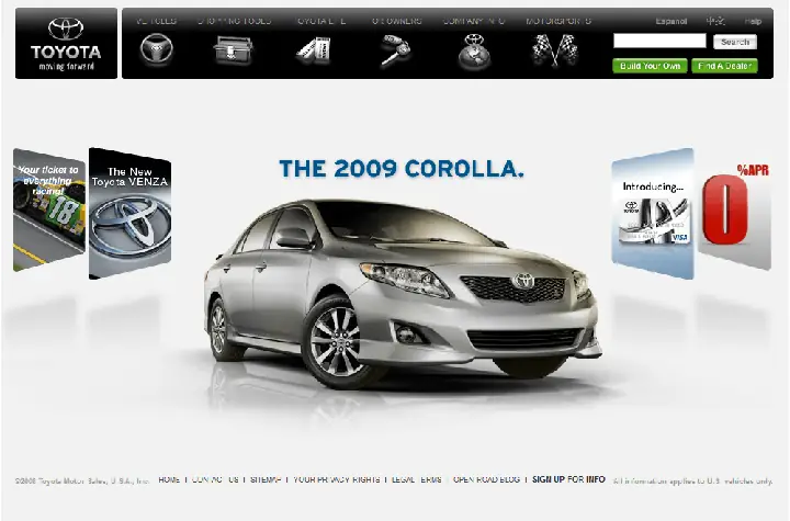 Layout Web Toyota