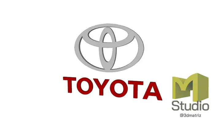 Logo Toyota 3d