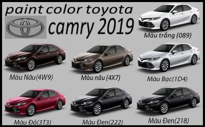 Mã Màu Xe Toyota