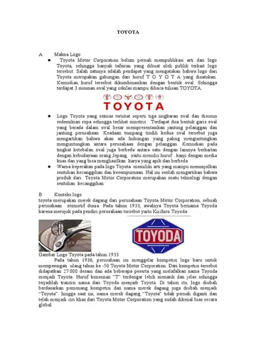 Makna Logo Toyota Makna Logo Toyota