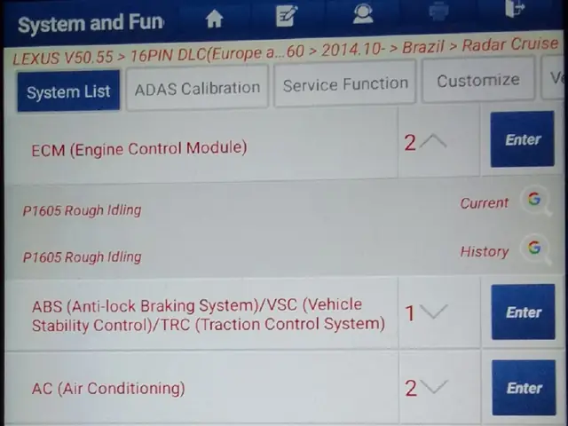 P1605 Toyota Code P1605 Toyota Code