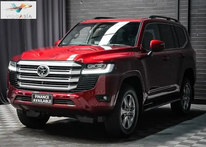 Red Toyota Land Cruiser