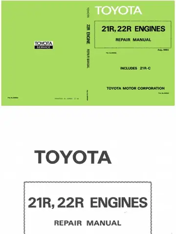 Toyota 21r Engine Toyota 21r Engine
