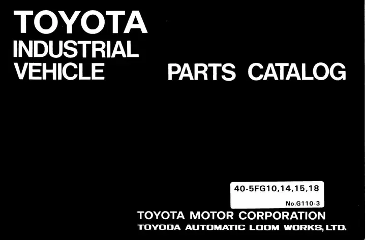 Toyota 40-5fg15 Specifications Toyota 40-5fg15 Specifications