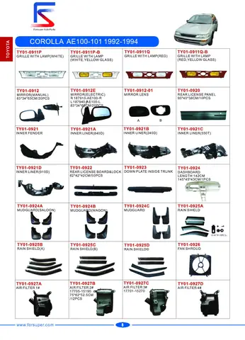 Toyota Ae100 Parts Toyota Ae100 Parts