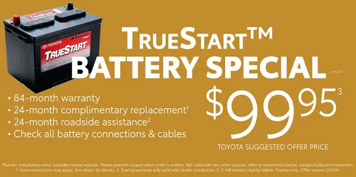 Toyota Battery Coupon Toyota Battery Coupon