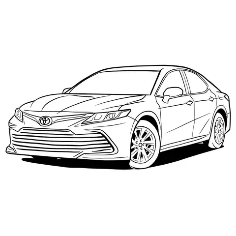 Toyota Camry Drawing Toyota Camry Drawing
