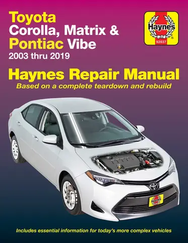 Toyota Car Repair Manual