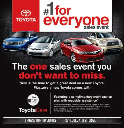 Toyota Clearance Event Toyota Clearance Event