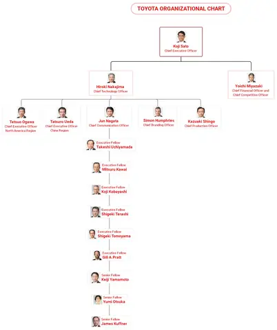 Toyota Company Structure