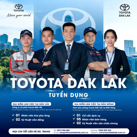 Toyota Daklak Tuyển Dụng Toyota Daklak Tuyển Dụng