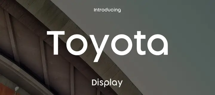 Toyota Font Download