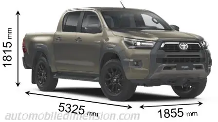 Toyota Hilux Size Dimensions Toyota Hilux Size Dimensions