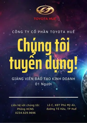 Toyota Huế Tuyển Dụng Toyota Huế Tuyển Dụng