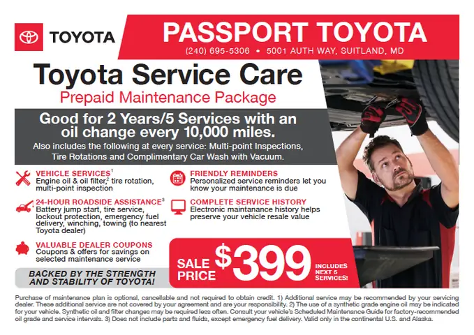 Toyota Maintenance Service Toyota Maintenance Service