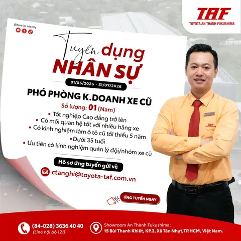 Toyota Tuyển Dụng Tphcm Toyota Tuyển Dụng Tphcm