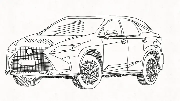 Tranh Vẽ Xe Toyota Tranh Vẽ Xe Toyota