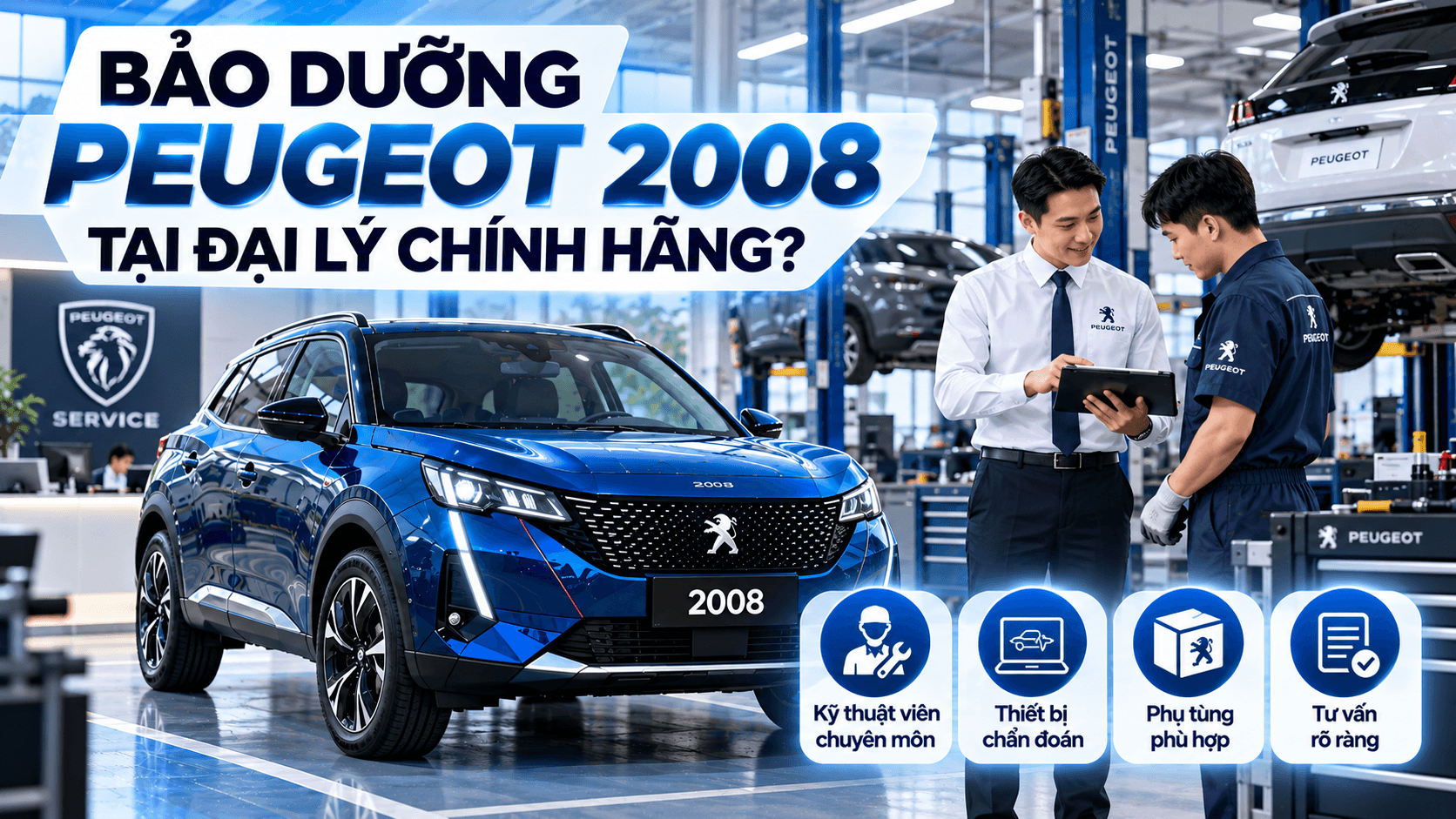 Bảo dưỡng Peugeot 2008 tại đại lý